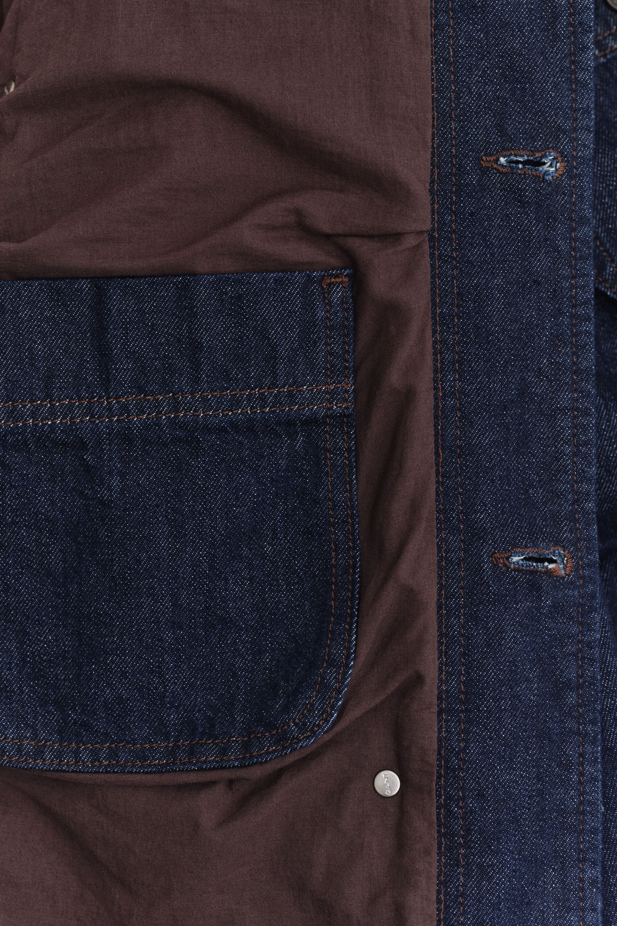 Indigonsininen työtakki