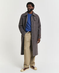 Klassinen puuvillaneulepusero, pyöreä pääntie