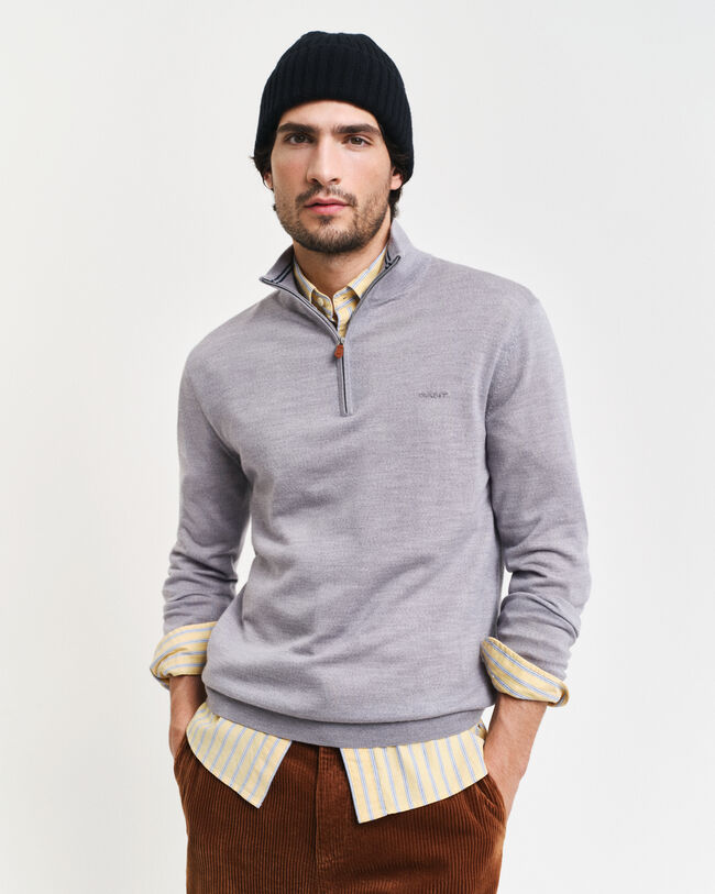 Ohut merinovillaneule, vetoketjukaulus