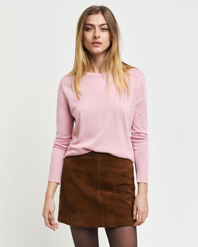 Ohut pyöreäkauluksellinen neulepusero