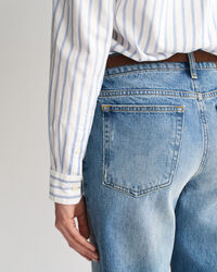 Regular fit ‑mitoitettu raidallinen Archive-oxford-paita