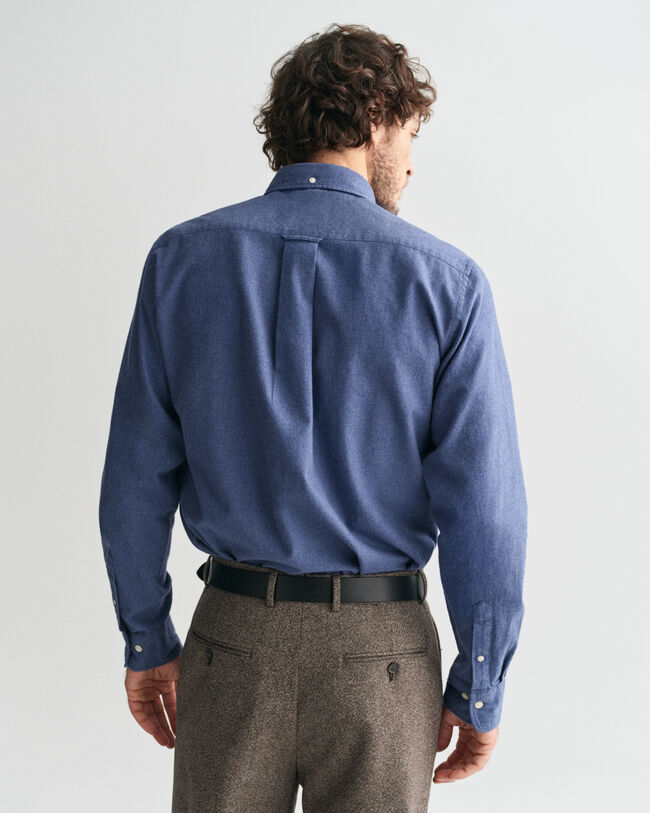 Regular fit ‑mitoitettu meleerattu flanellipaita