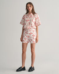 Tekstiprinttikuvioidut shortsit