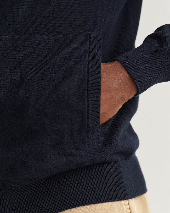 Classic-puuvillaneuletakki vetoketjulla