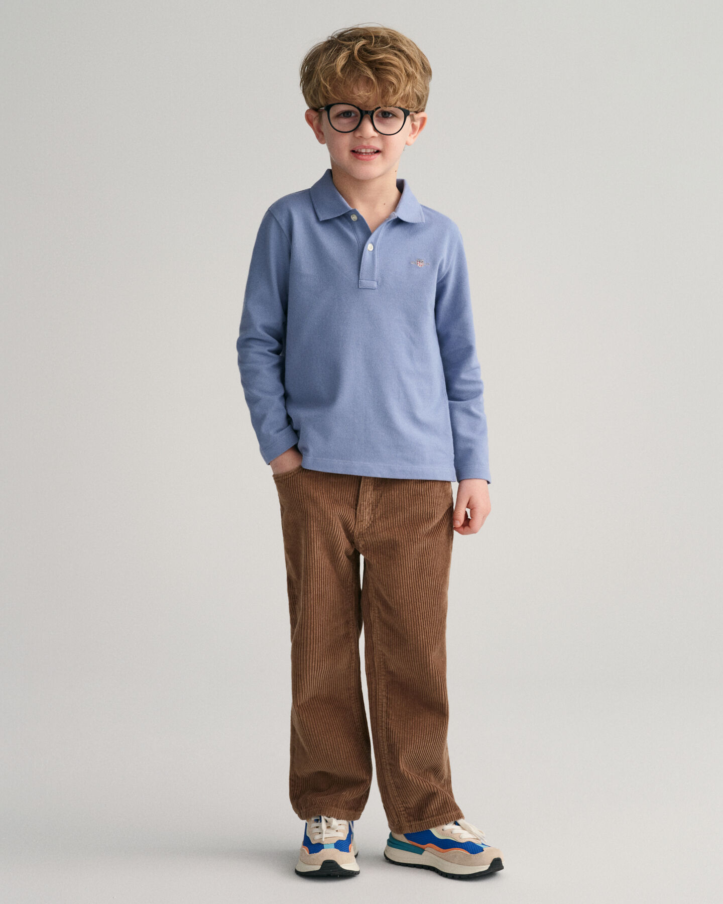 Kids-malliston pitk&auml;hihainen Shield-pikeepaita