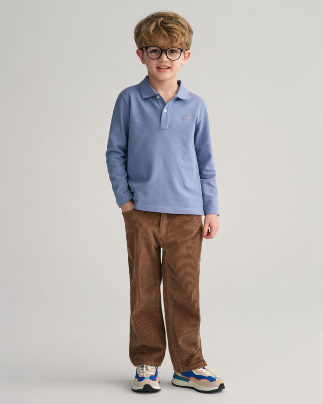 Kids-malliston pitk&auml;hihainen Shield-pikeepaita