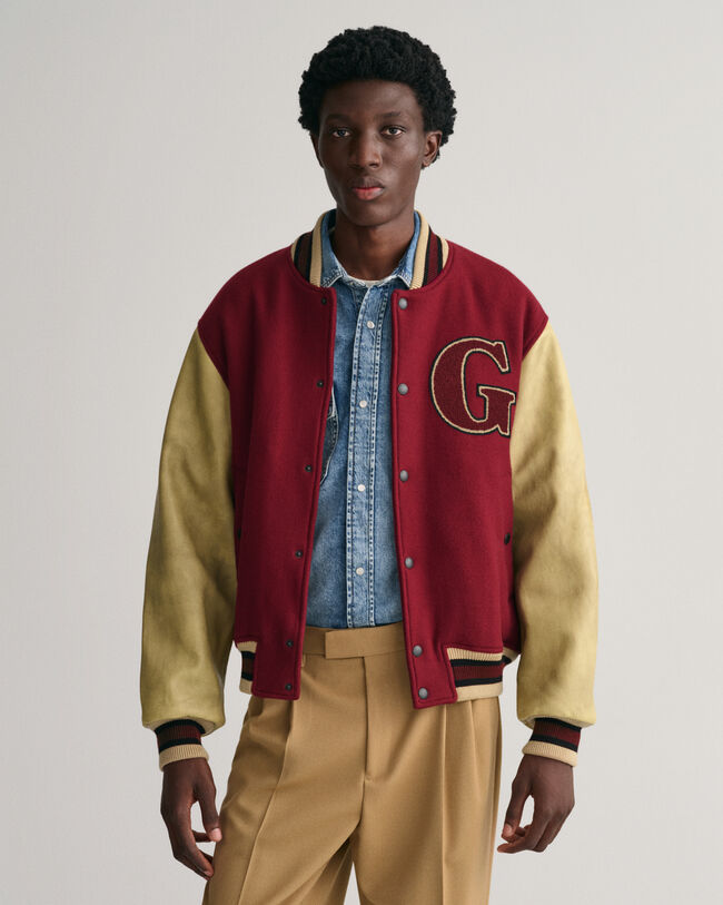 Topattu Mix GANT Varsity Jacket ‑takki