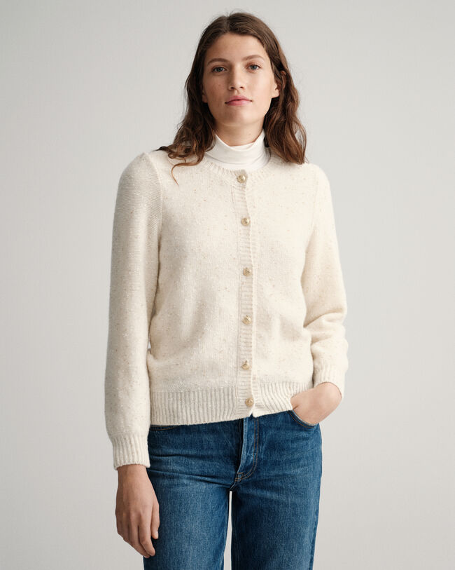 Sparkling-neuletakki, py&ouml;re&auml; p&auml;&auml;ntie