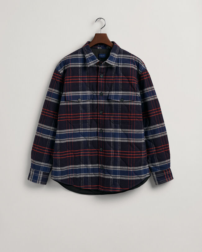 Tikattu flanellikankainen päällyspaita