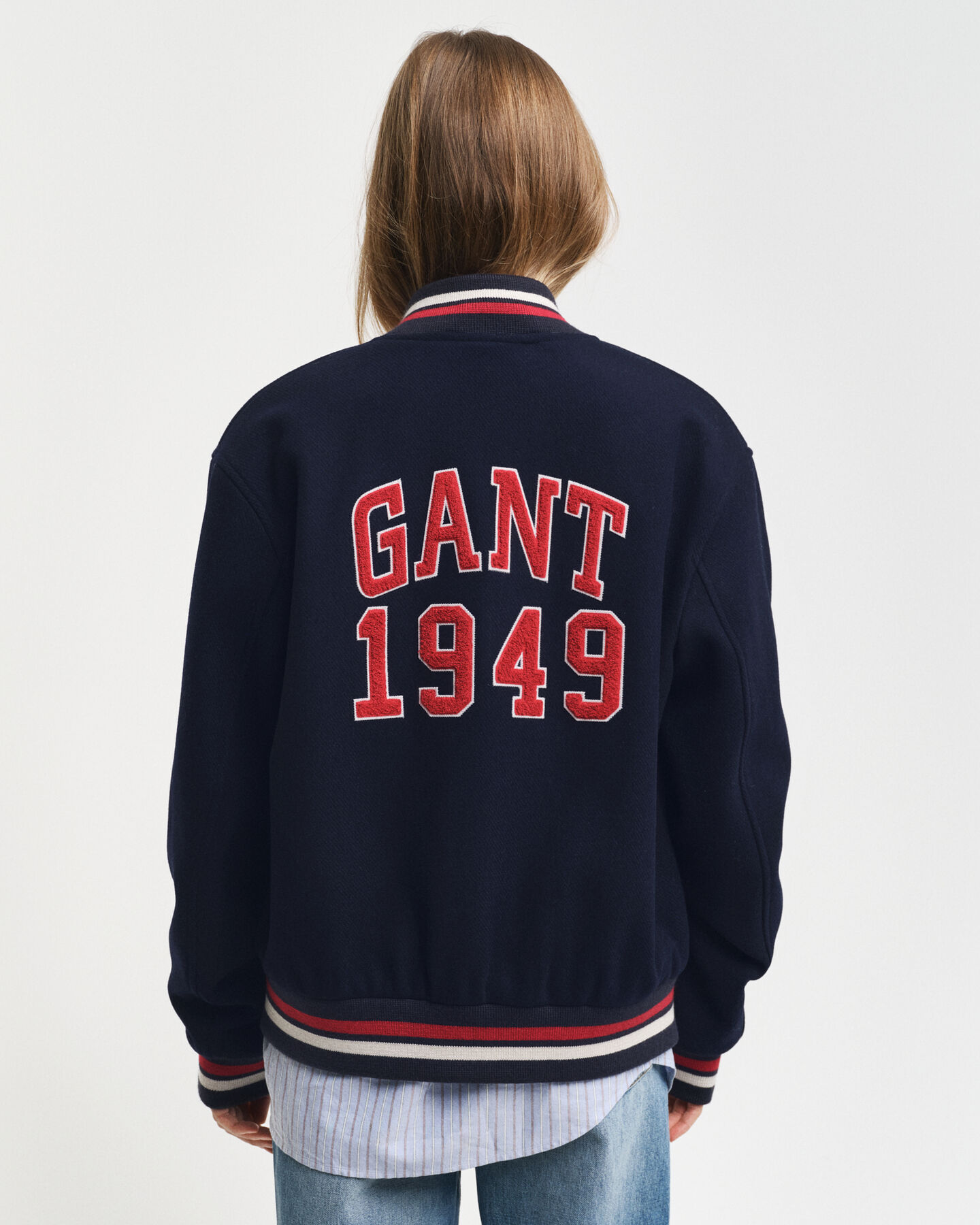 GANT Varsity Jacket ‑villasekoitetakki