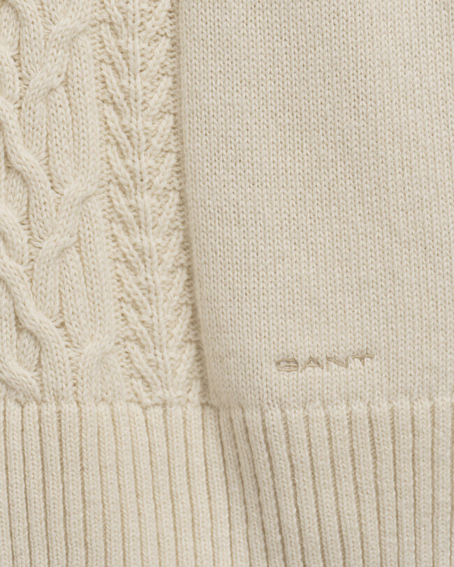 Teen Girls ‑malliston paksu palmikkokuvioitu pooloneulepusero