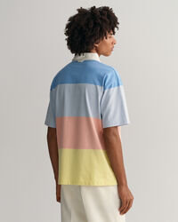 Lyhythihainen Retro Block Stripe Rugger ‑paita