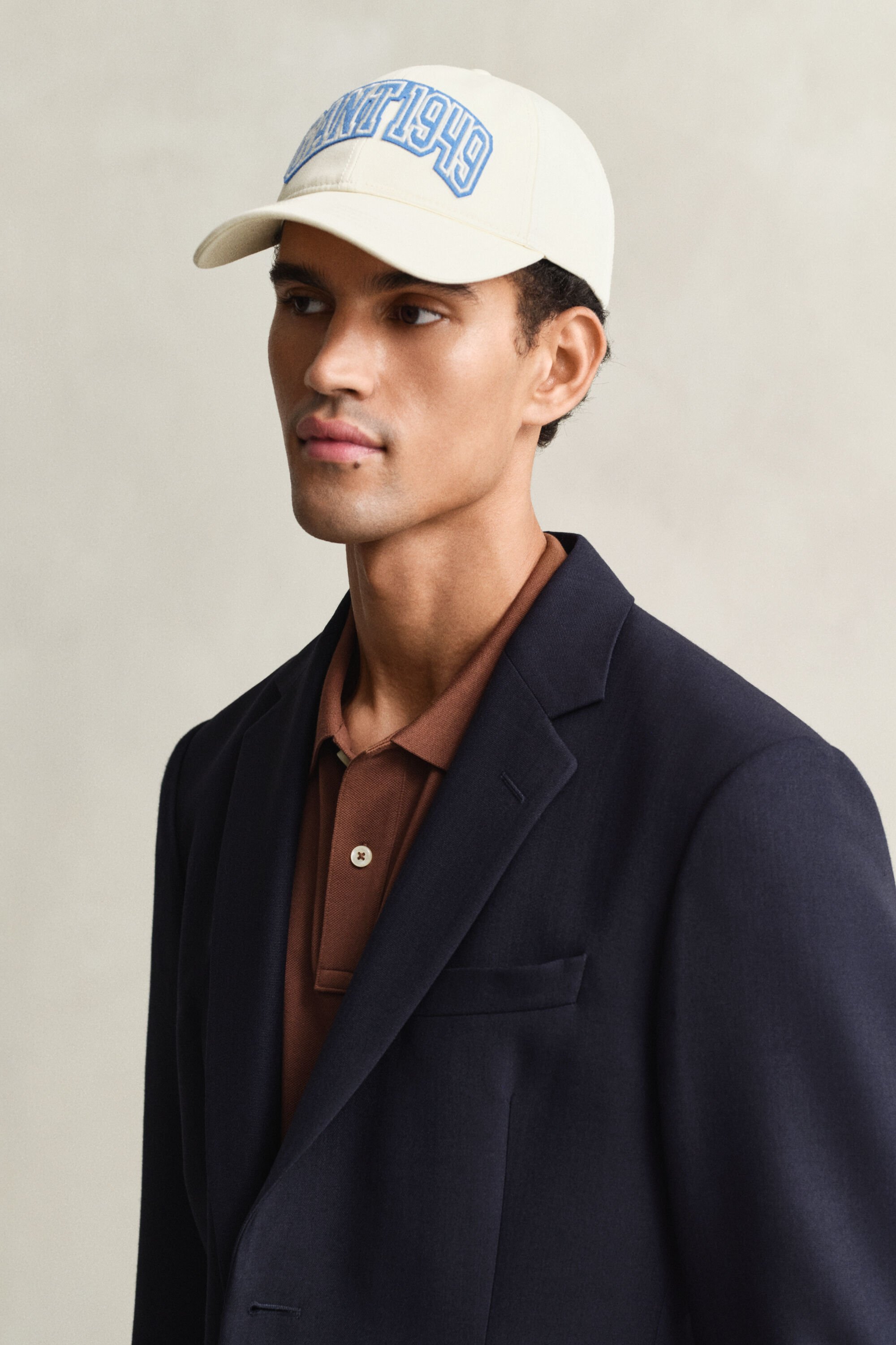 Kuvioitu puuvillatvillikankainen lippalakki