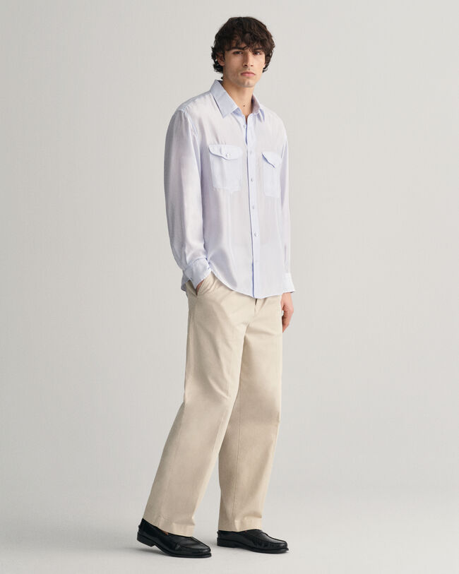 Relaxed Fit Silk Shirt