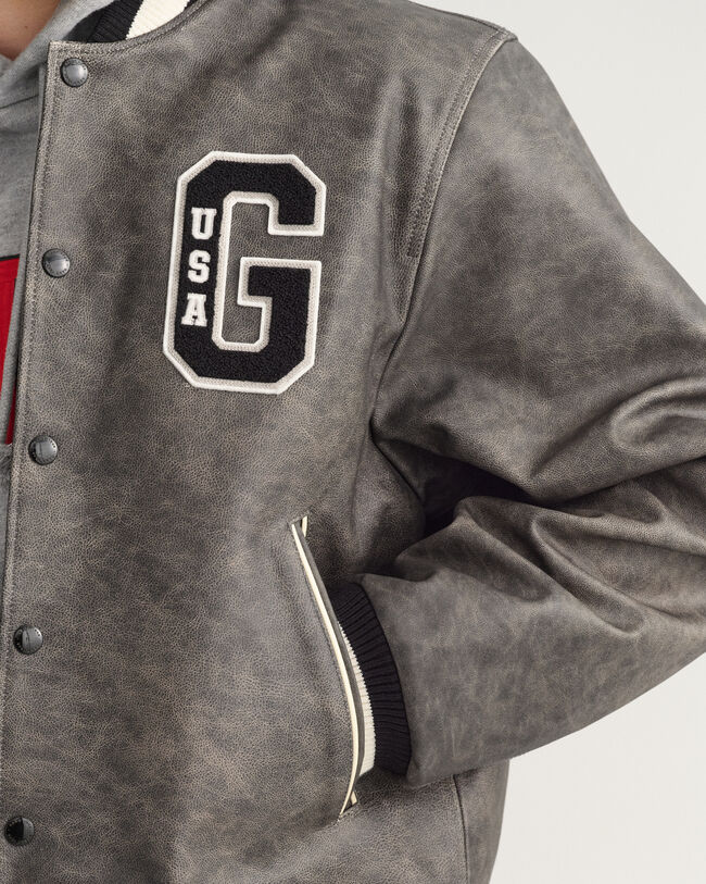 Nahkainen GANT Varsity Jacket