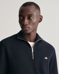 Vetoketjukauluksellinen Milano Knit -puuvillaneule