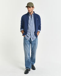 Vetoketjullinen Casual-puuvillaneuletakki