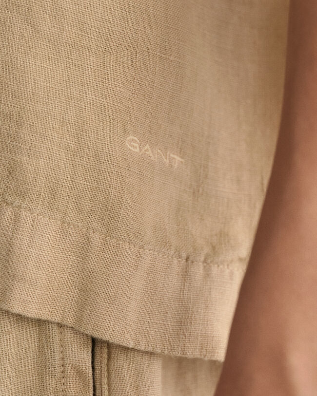 Teen Girls ‑malliston lyhythihainen suora pellavapaita