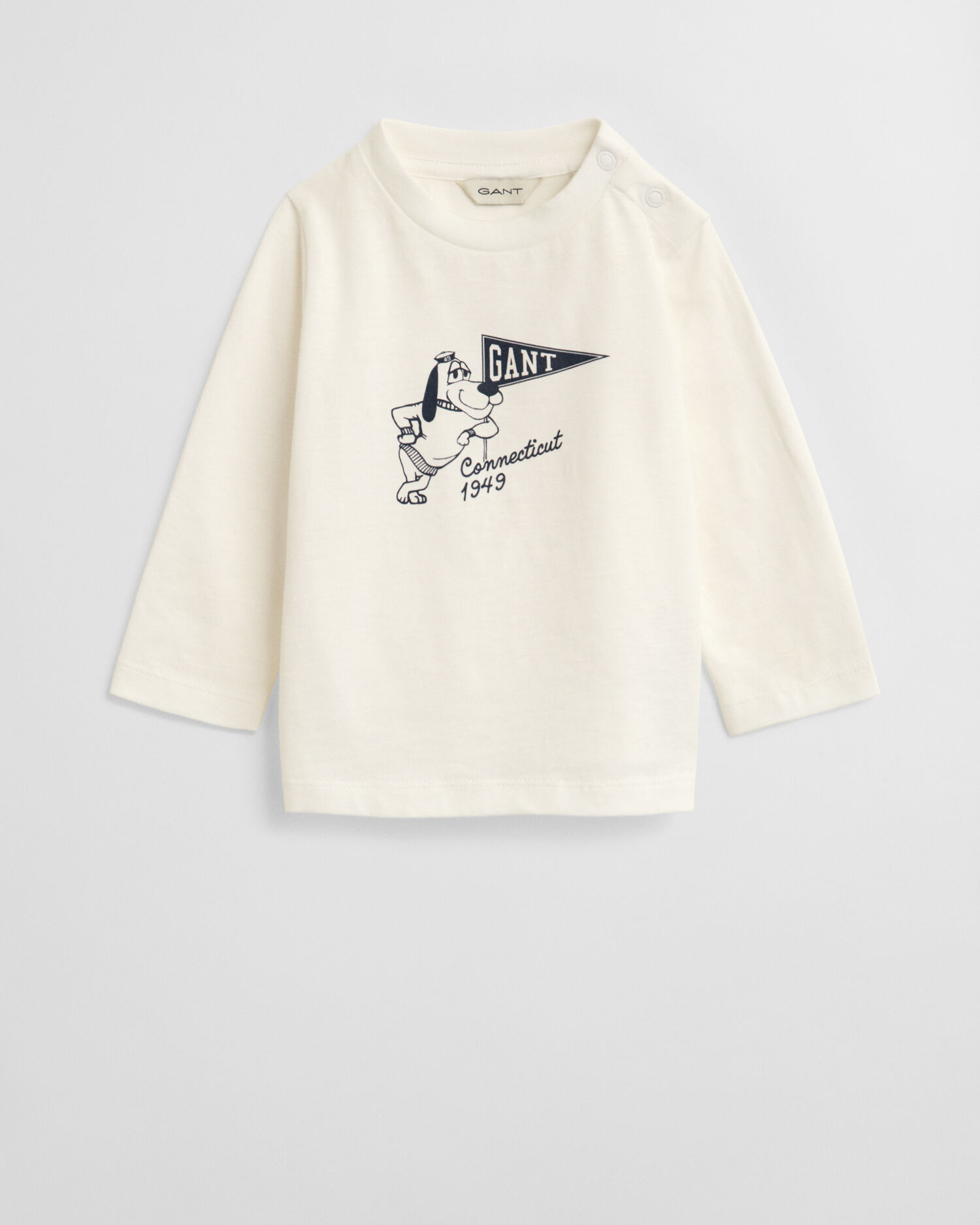 Baby-malliston pitkähihainen koiraprinttipaita