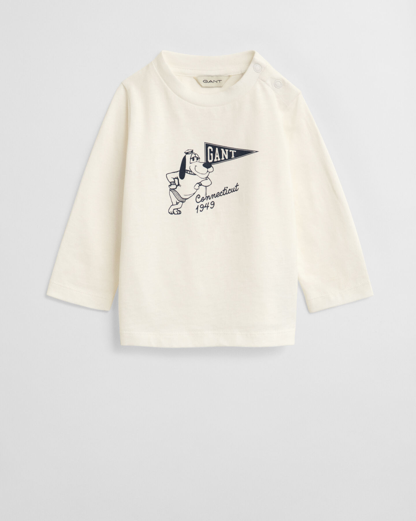 Baby-malliston pitkähihainen koiraprinttipaita