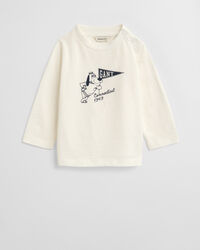 Baby-malliston pitkähihainen koiraprinttipaita