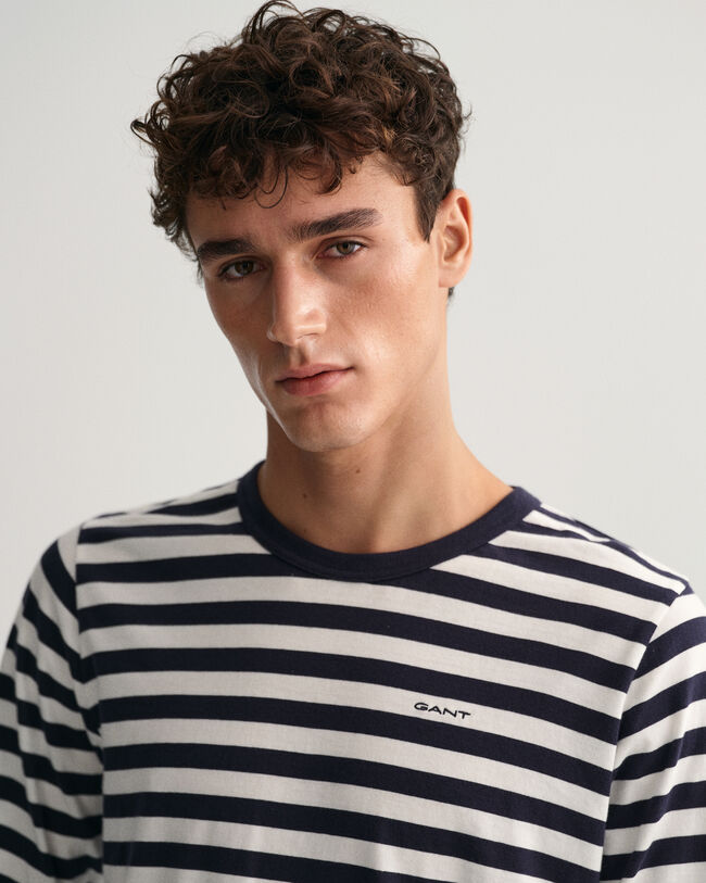 Raidallinen pitkähihainen t-paita