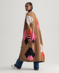 Pitk&auml; Argyle-neuletakki