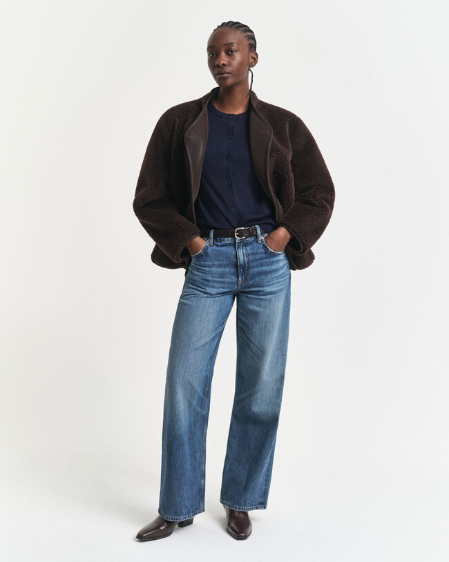 Merinovillainen neuletakki