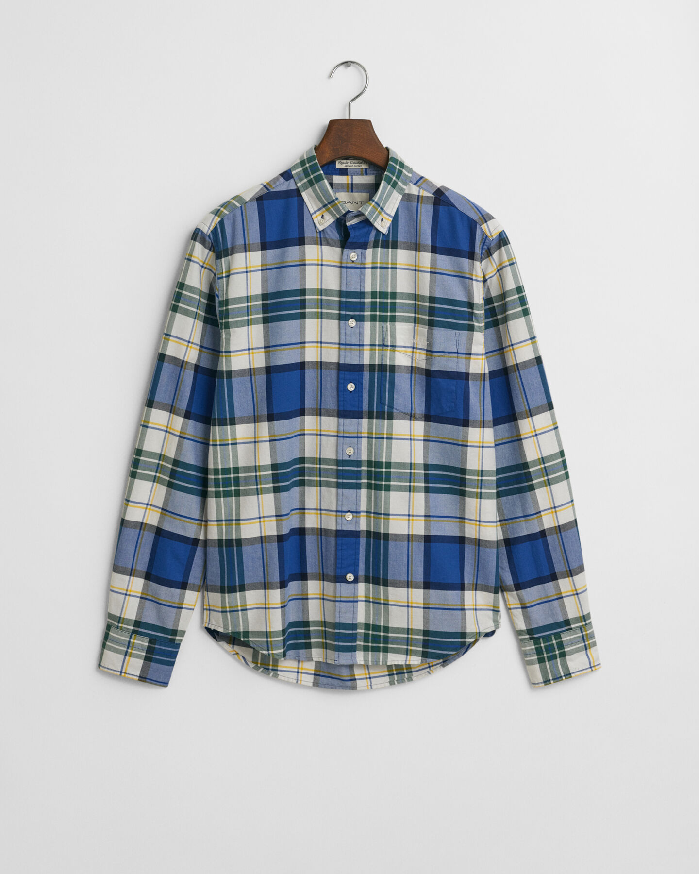 Regular&nbsp;fit ‑mitoitettu ruudullinen Archive-oxford-paita