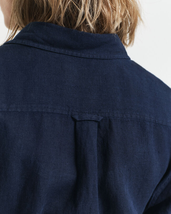 Lyhythihainen pellavapaitamekko