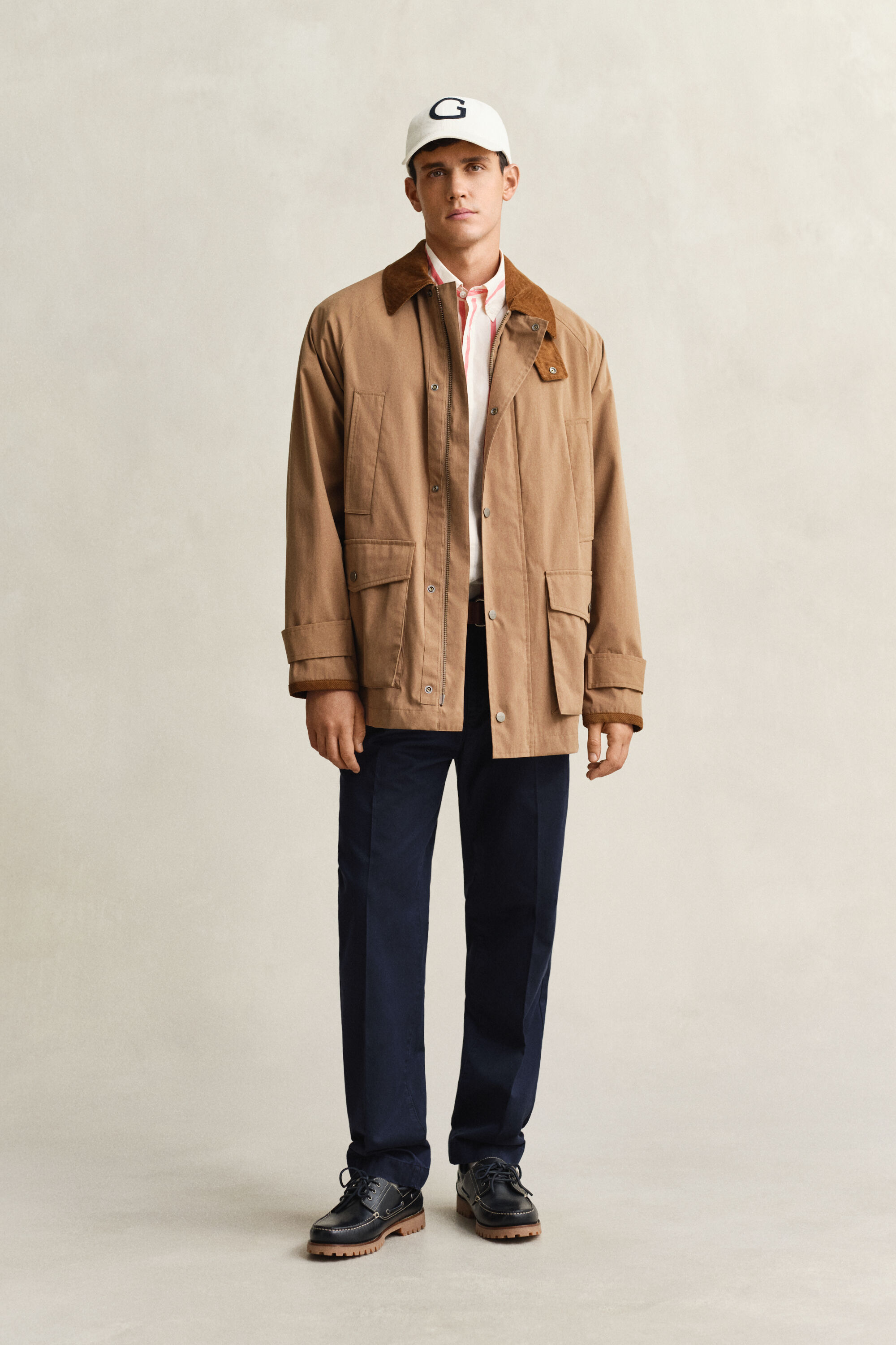 Regular fit ‑mitoitetut puuvillatvillichinot