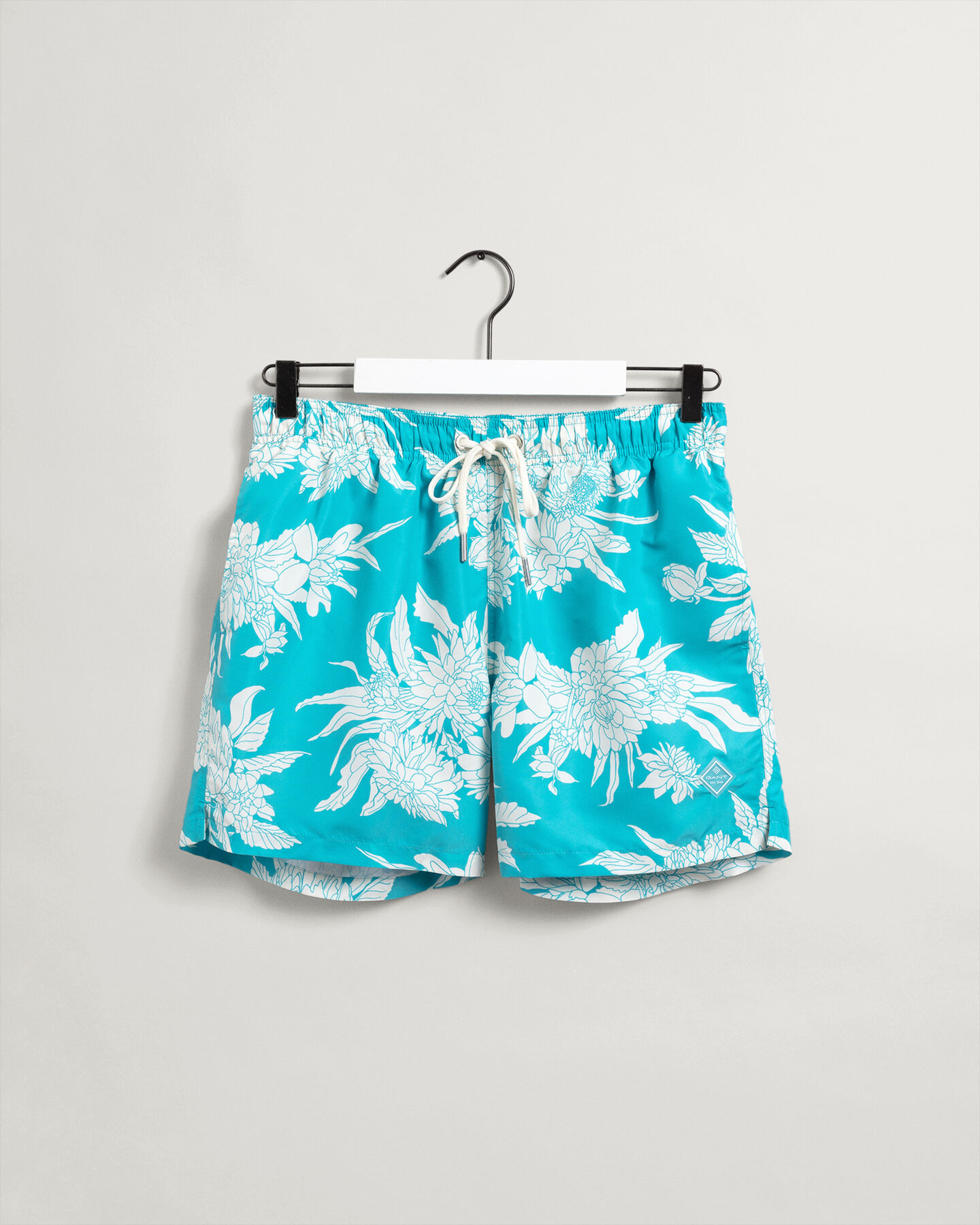 Classic&nbsp;fit ‑mitoitetut printtikuvioidut Dahlia Flower ‑uimashortsit