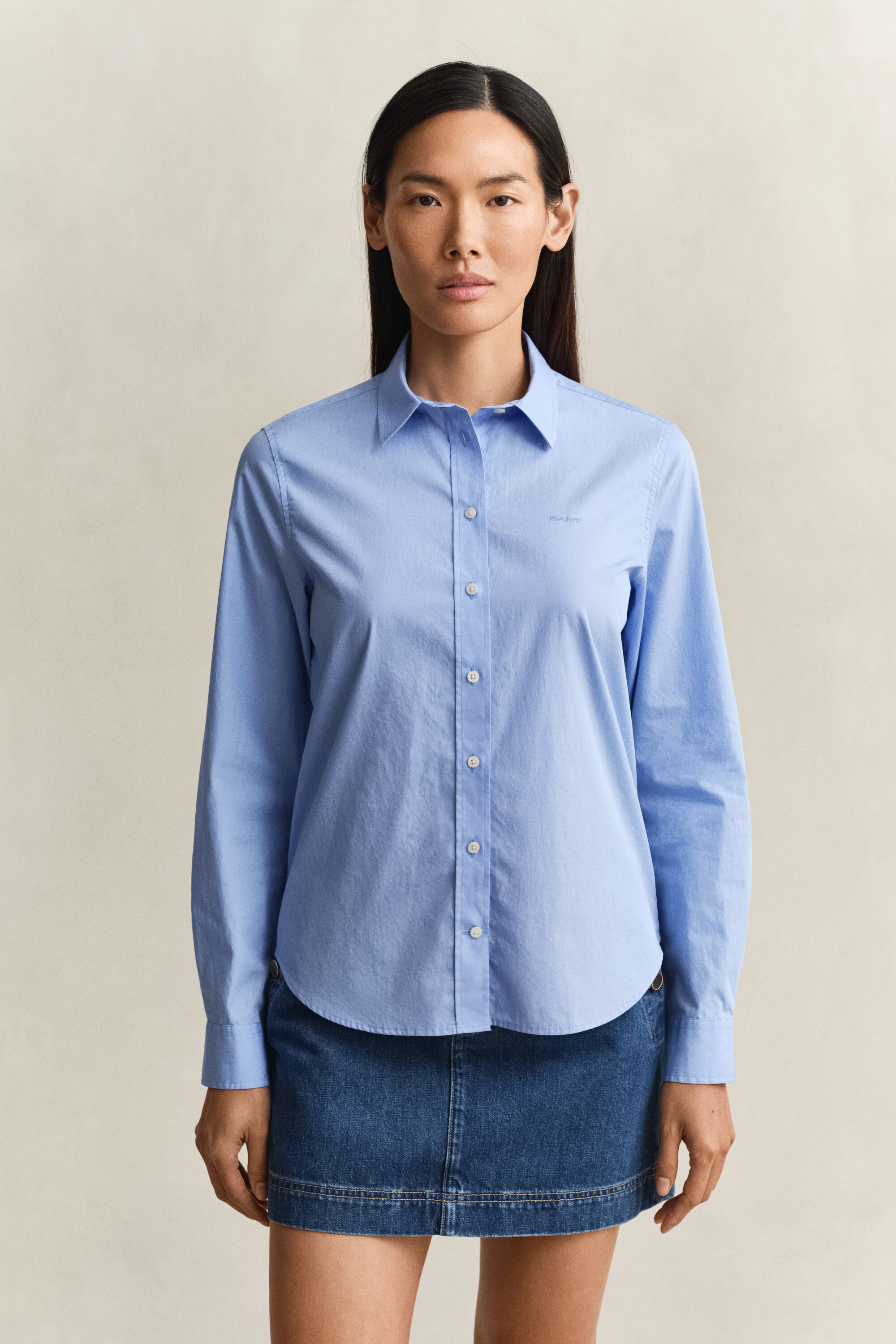 Regular fit ‑mitoitettu Classic-popliinipaita