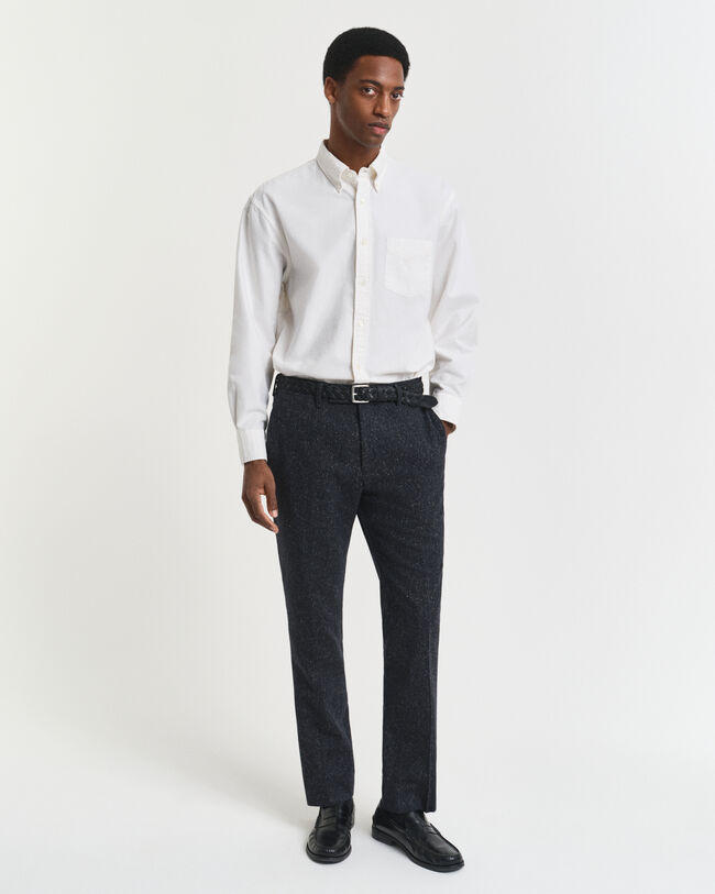 Slim fit ‑mitoitetut Donegal-puvunhousut