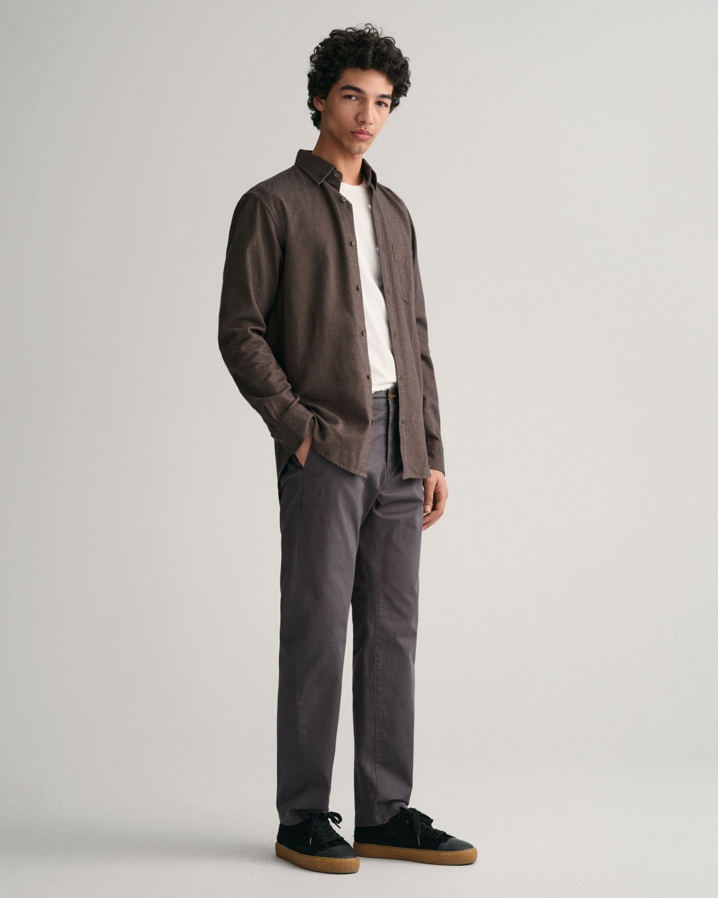 Regular fit ‑mitoitettu kalanruotokuvioinen flanellipaita