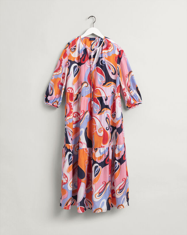 Paisley-kuvioitu silkkimekko