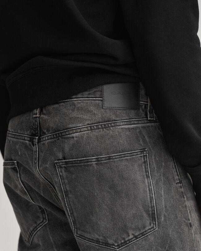 Slim fit ‑mitoitetut Hayes Vintage Wash Denim ‑farkut