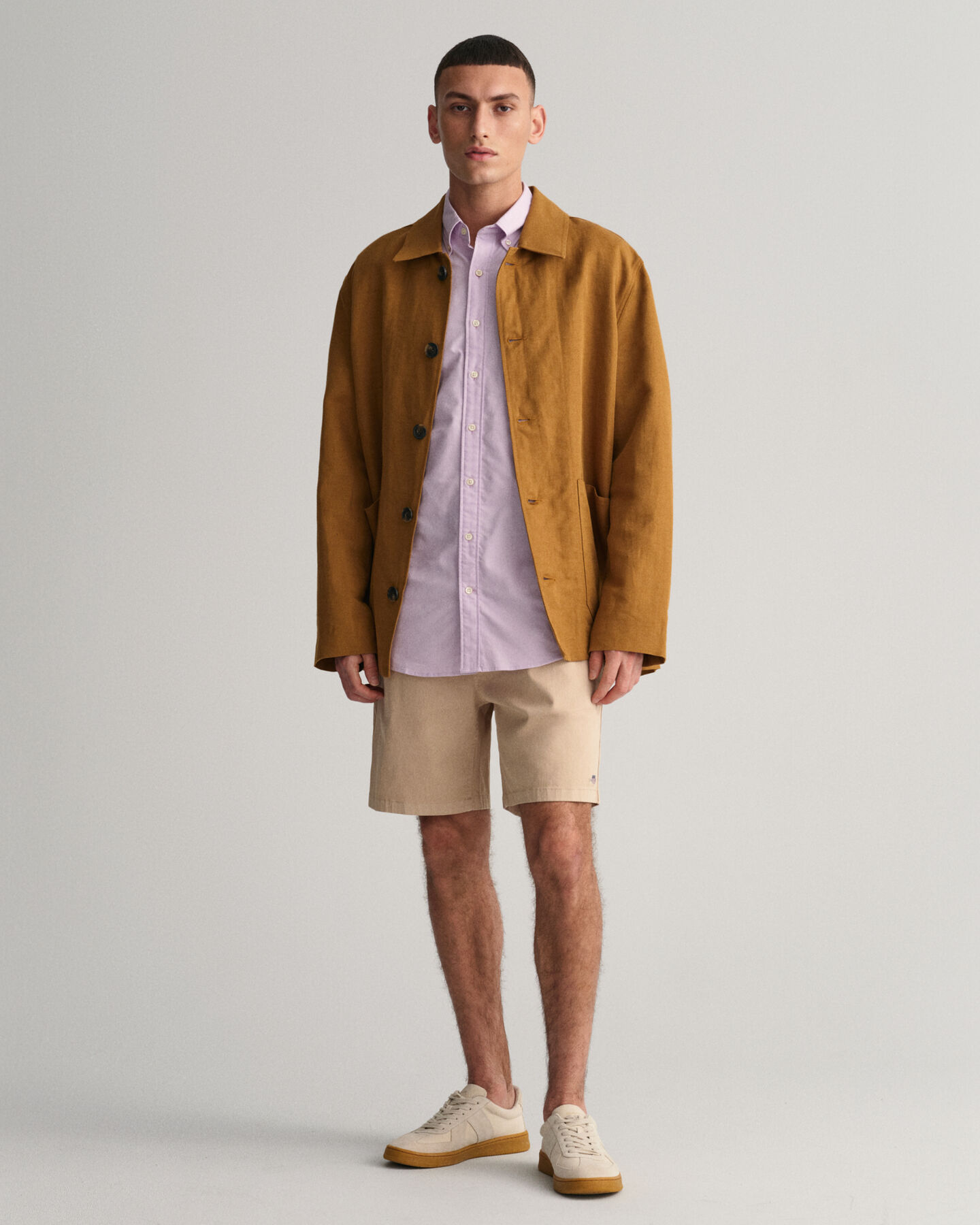 Lyhythihainen regular fit ‑mitoitettu oxford-paita