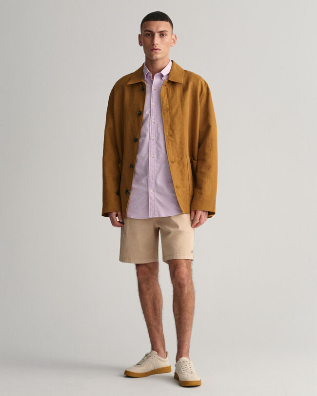 Lyhythihainen regular fit ‑mitoitettu oxford-paita