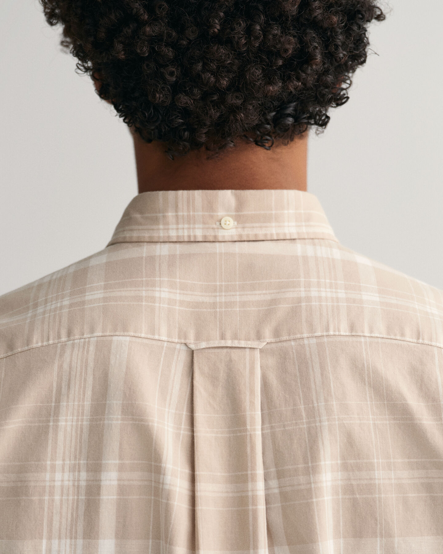 Regular fit ‑mitoitettu ruutupaita puuvillan ja pellavan sekoitteesta