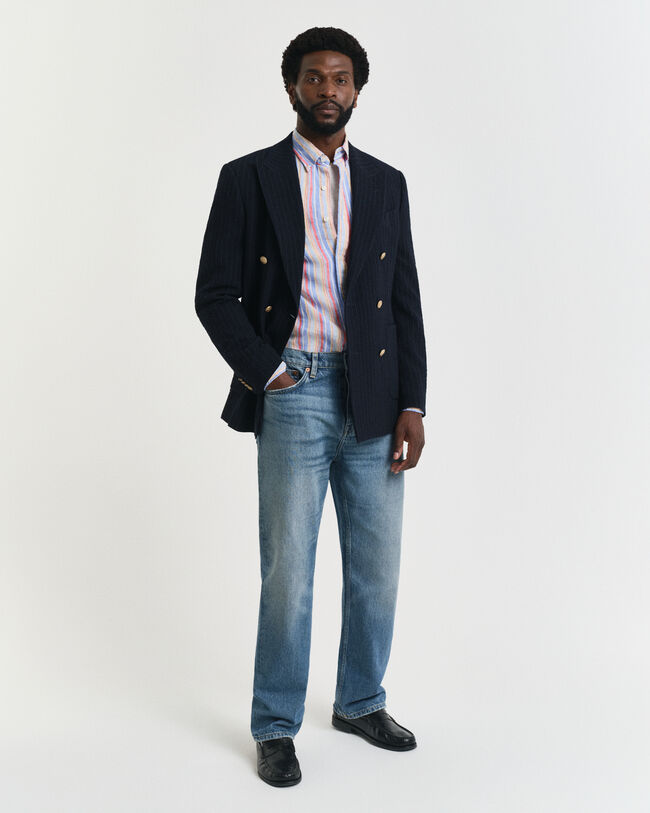 Straight fit ‑mitoitetut farkut