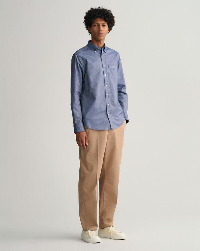 Regular fit ‑mitoitettu oxford-paita