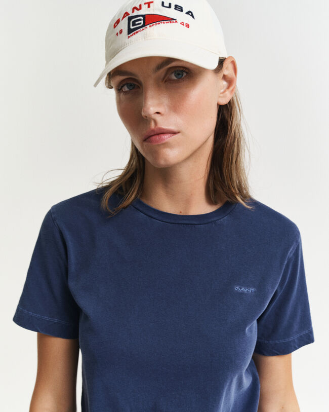 Sunfaded-t‑paita, jossa pyöreä pääntie