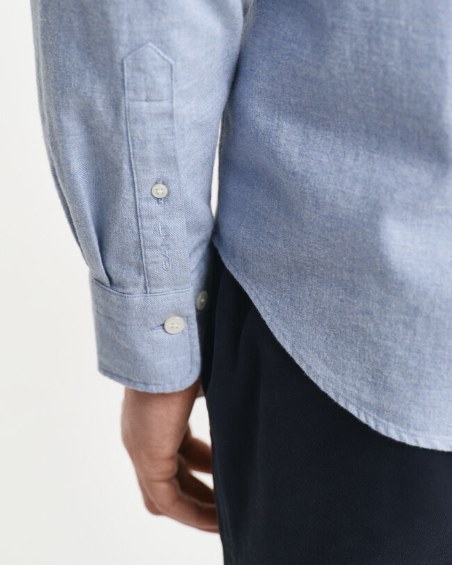 Regular fit ‑mitoitettu meleerattu flanellipaita