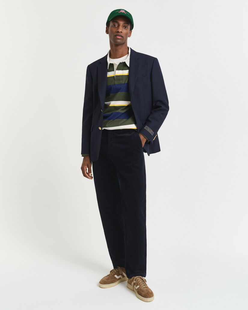 Regular fit ‑mitoitetut vakosamettichinot