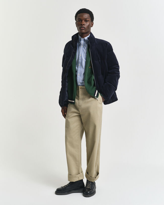 Vakosamettinen toppatakki