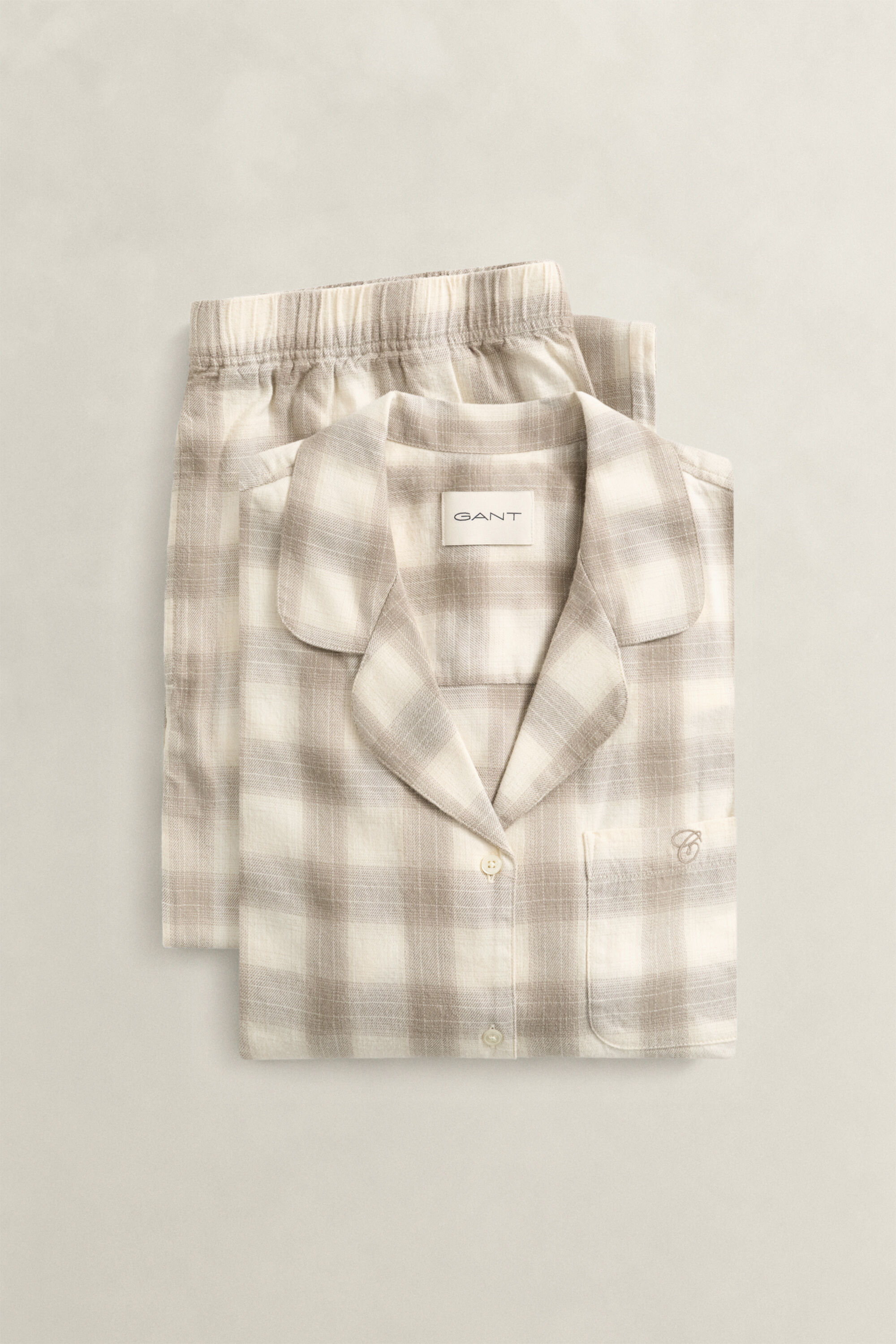 Ruudullinen flanellipyjama