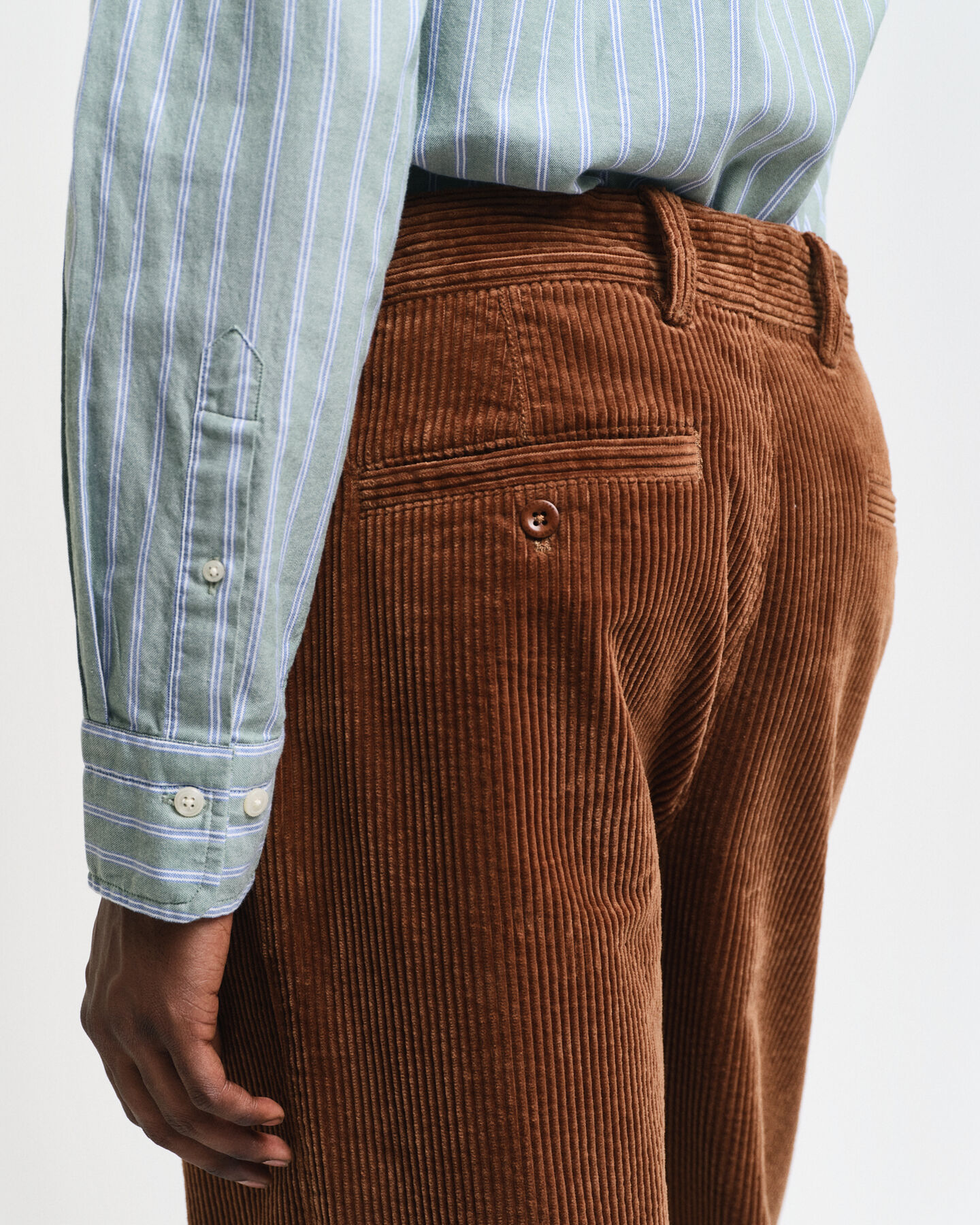 Regular fit ‑mitoitettu raidallinen Archive-oxford-paita