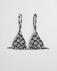 Printtikuvioitu Monogram Triangle ‑bikiniyläosa