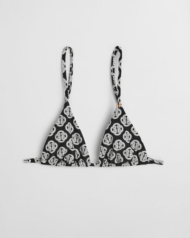 Printtikuvioitu Monogram Triangle ‑bikiniyläosa